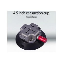 CNC Quick Release Vehicle Suction Mount (4.5inch) Black - 2