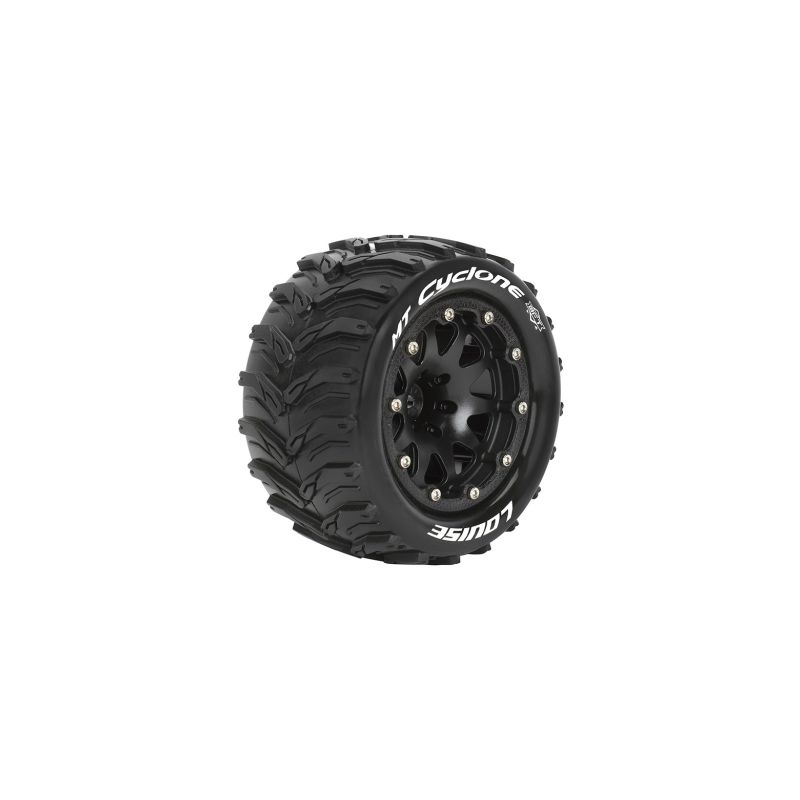 MT-CYCLONE SOFT 1/10 0 offset 12mm hex Black Bead-Lock Rims, 2 ks - 1