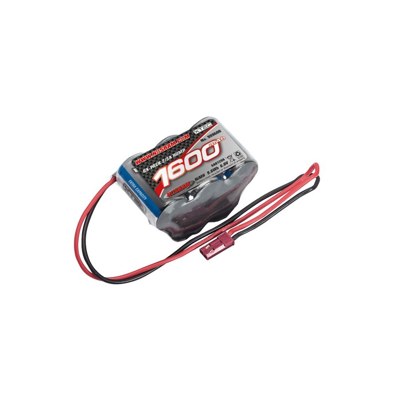 XTEC RX-pack Hump 2/3A NiMH - BEC - 6.0V - 1600mAh - 1