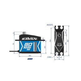 GO-1035MG digitální miniservo (0.08s/60°, 16kg.cm) - 2