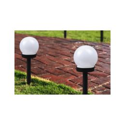 Solar Garden Ball LED Light (3ks)(vč. Aku) - 5