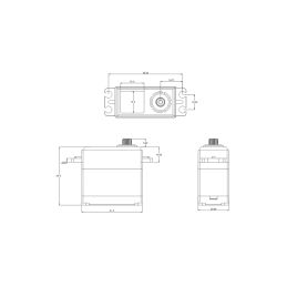 CH620S HiVOLT CORELESS Digital servo (20kg-0,09s/60°) - 4