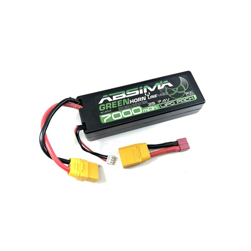 LiPo akumulátor Absima Greenhorn 7,4V / 7000mAh 50C konektor XT90/T-Dean - 1