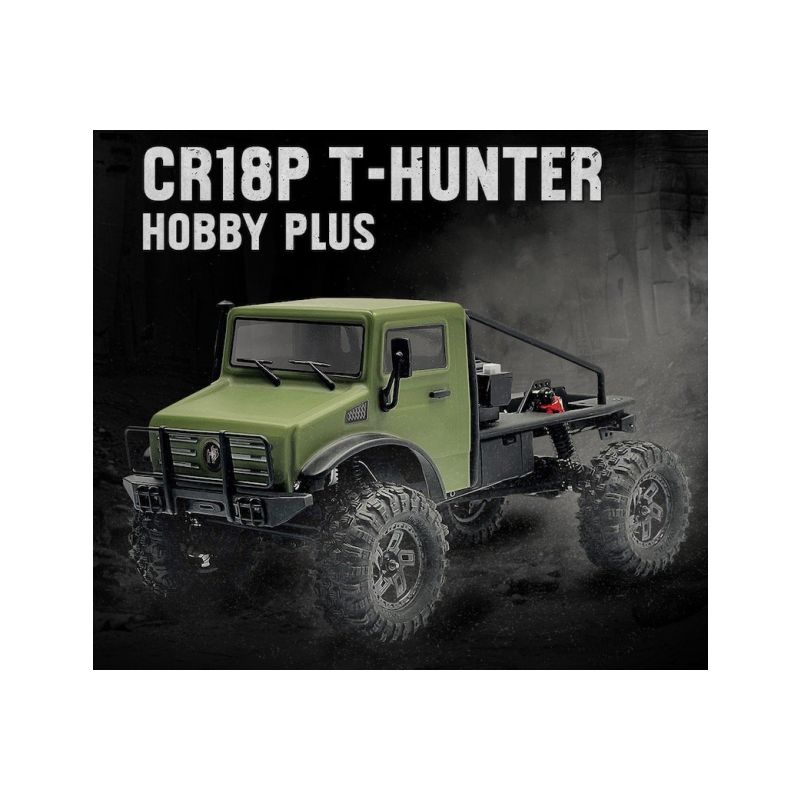 Mini Crawler Absima / Hobby Plus CR18P 2024 T Hunter 1:18 RTR - zelený - 1