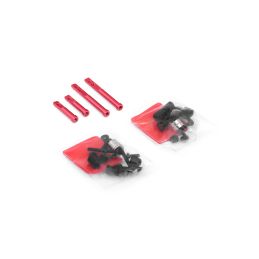 Hliníkové sloupky karoserie s magnety pro drift 1/10, červená - 2