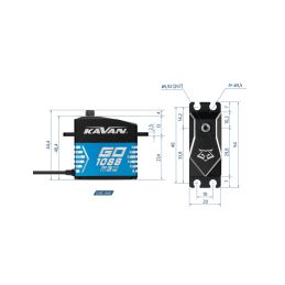 GO-1088MGW digitální servo (0.125s/60°, 74kg.cm) - 2