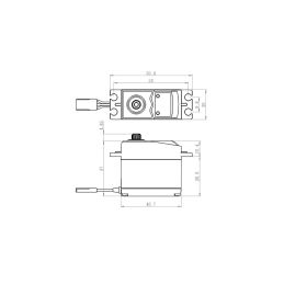 SC-0253MG+ Digitální servo (6,0kg-0,15s/60°) - 2