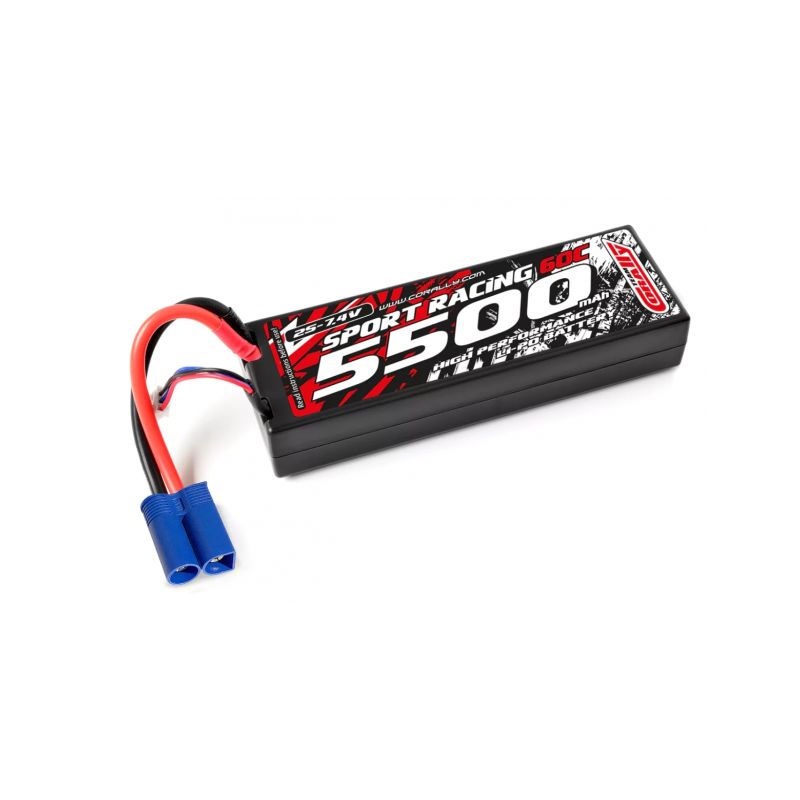 Sport Racing 60C - 5500Mah - 2S - 7,4V - EC5 - Hard Case - 1