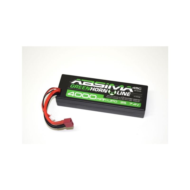 LiPo akumulátor Absima Greenhorn 7,4V / 4000mAh 45C konektor T-Dean - 1