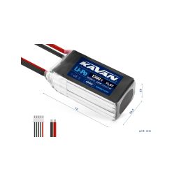 KAVAN Li-Po 1300mAh/14,8V 40/80C 19,24Wh - 2