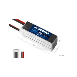 KAVAN Li-Po 5000mAh/22,2V 40/80C, 111Wh - 2