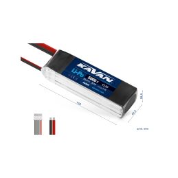 KAVAN Li-Po 5000mAh/11,1V 40/80C 55,5Wh - 2