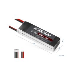 KAVAN Li-Po 3250mAh/14,8V 30/60C Air pack - 2