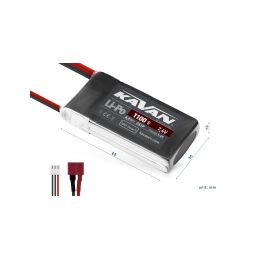 KAVAN Li-Po 1100mAh/7,4V 30C + Dean T - 2