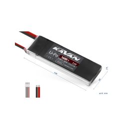 KAVAN Li-Po 1600mAh/7,4V 30/60C Air pack - 2