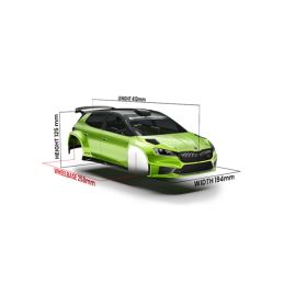 Karoserie čirá ŠKODA Fabia RS Rally2 1/10 rally 190mm, tvrdá 1,2 mm - 8