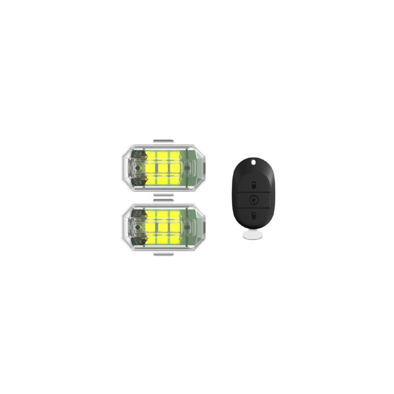 Water-proof Strobe Light with Remote Controller (2pcs) (vč Aku) - 1