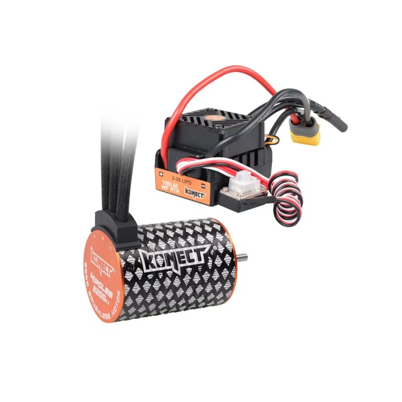 COMBO BRUSHLESS 60A WP + 4P 3650SL 2200KV motor - 1