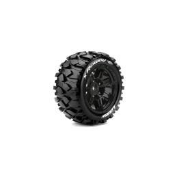 X-ROWDY SPORT 1/5 24mm hex Black Rims, 2 ks - 1