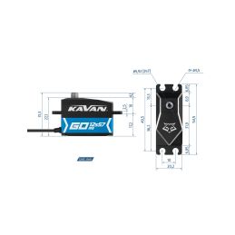 GO-12S57MG digitální servo (0.070s/60°, 20kg.cm) - 2
