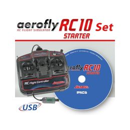 Aerofly RC10 STARTER na DVD s USB ovladačem pro Win 10/11 - 1