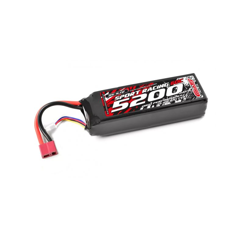 Sport Racing 60C - 5200mAh - 11,1V 3S - LiPo Semi-Soft case - T-Dean - 1